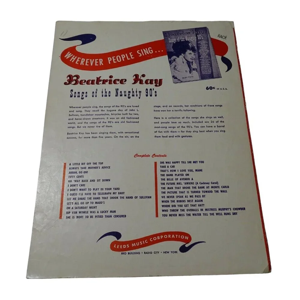 Vintage 1946 The Gypsy Billy Reid Piano Leeds Music Sheet Music Wall Art Decor - Picture 4 of 5